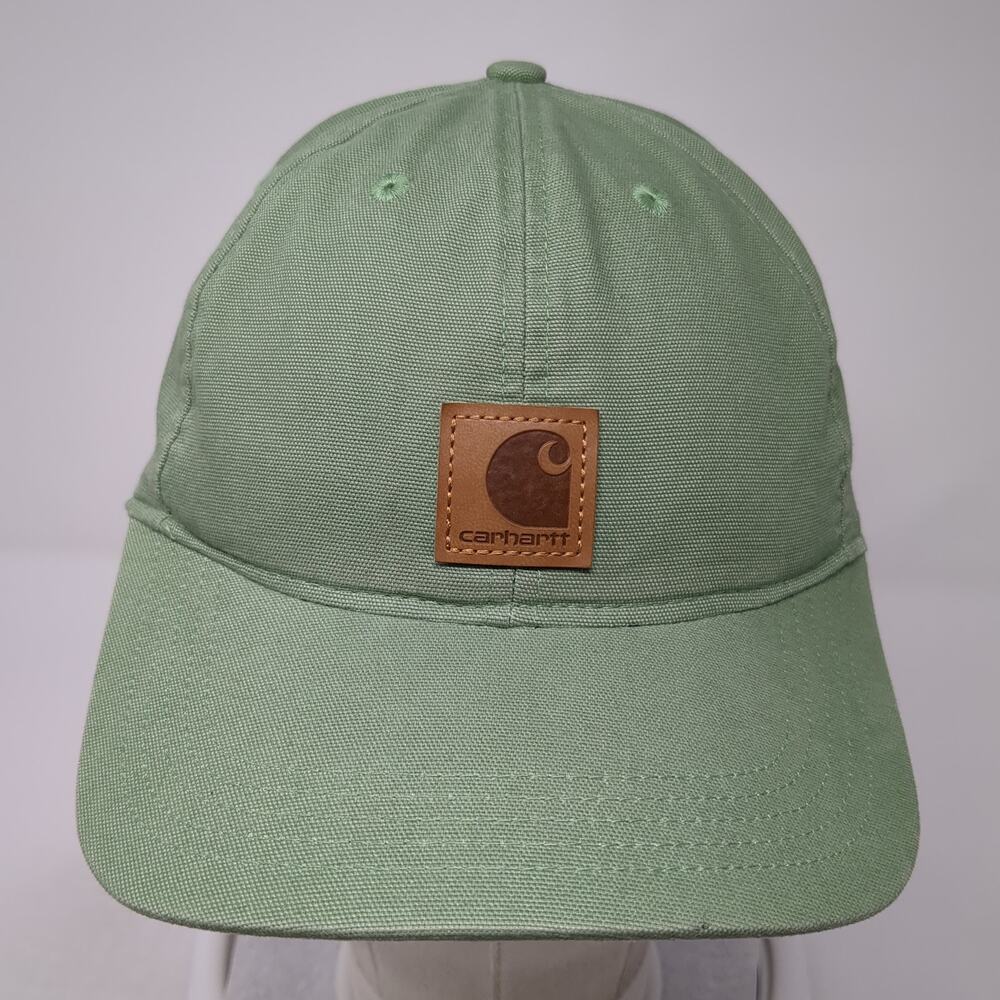 Carhartt Patch Strapback Hat Solid Green One Size… - image 2